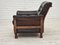 Scandinavian Armchair in Brown Furniture Leather & Teak Wood Legs, 1970s 16