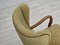 Fauteuil en Velours Vert Clair & Bois de Hêtre, Danemark, 1960s 4