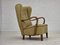 Fauteuil en Velours Vert Clair & Bois de Hêtre, Danemark, 1960s 16