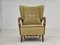 Fauteuil en Velours Vert Clair & Bois de Hêtre, Danemark, 1960s 1