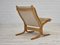 Fauteuil en Cuir Modèle Siesta par Ingmar Relling pour Westnofa, Norvège, 1970s 8