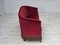 Danish 2-Seater Sofa in Red Furniture Velour & Ash Wood Legs, 1960s, Image 14