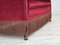 Danish 2-Seater Sofa in Red Furniture Velour & Ash Wood Legs, 1960s, Image 2