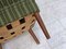 Fauteuil en Laine Verte et Bois de Teck, Danemark, 1960s 3