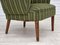 Fauteuil en Laine Verte et Bois de Teck, Danemark, 1960s 5