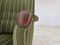 Fauteuil en Laine Verte et Bois de Teck, Danemark, 1960s 14