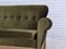 Danish 3-Seater Sofa in Green Furniture Velour & Ash Wood Legs, 1970s, Image 4