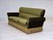 Danish 3-Seater Sofa in Green Furniture Velour & Ash Wood Legs, 1970s, Image 13