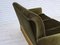 Danish 3-Seater Sofa in Green Furniture Velour & Ash Wood Legs, 1970s, Image 18
