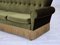 Danish 3-Seater Sofa in Green Furniture Velour & Ash Wood Legs, 1970s, Image 5
