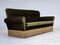 Danish 3-Seater Sofa in Green Furniture Velour & Ash Wood Legs, 1970s, Image 14