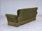 Danish 3-Seater Sofa in Green Furniture Velour & Ash Wood Legs, 1970s, Image 15