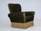 Dänischer Sessel mit Möbelvelours & Beinen aus Eschenholz, 1970er 14