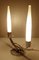 Französische Art Deco Tischlampen aus Chrom & Glas, 2er Set 2