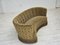 Danish 3-Seater Banan Sofa in Green Furniture Velour, 1960s, Image 14