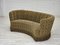 Danish 3-Seater Banan Sofa in Green Furniture Velour, 1960s, Image 7