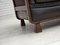 Scandinavian 3-Seater Sofa in Furniture Leather, Teak Wood Legs & Bent Wood, 1970s, Image 11