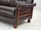 Scandinavian 3-Seater Sofa in Furniture Leather, Teak Wood Legs & Bent Wood, 1970s 9