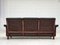 Scandinavian 3-Seater Sofa in Furniture Leather, Teak Wood Legs & Bent Wood, 1970s 13