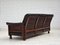 Scandinavian 3-Seater Sofa in Furniture Leather, Teak Wood Legs & Bent Wood, 1970s 16