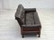Scandinavian 3-Seater Sofa in Furniture Leather, Teak Wood Legs & Bent Wood, 1970s, Image 17