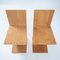 Set of Zigzag Chairs in Elmwood attributed to Gerrit Thomas Rietveld for Rietveld, 1990s, Image 9