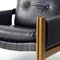 Brown Leather and Walnut Lounge Chairs from Ton, Former Czechoslovakia, 1990s, Set of 2 15