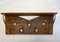 Art Deco Dutch Wall Mounted Coat Rack in Walnut Wood, 1930s, Image 2