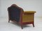 Biedermeier Danish 2-Seater Sofa in Furniture Velour, 1950s 8