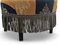 Sessel aus Senfgelbem & Blauem Stoff, 1950er, 2er Set 6