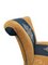 Sessel aus Senfgelbem & Blauem Stoff, 1950er, 2er Set 7