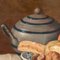 Jean-Louis Georges, Still Life with Fruit and Cheese, 1882, Oil on Canvas, Framed 5