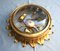 Gilt Metal Ceiling Lamp, 1970s 2