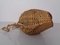 French Handmade Wicker Fish Ceiling Lamp, 1960s 12