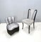 Vintage Sessel mit Holographischem Bezug aus Stoff, 1950er, 2er Set 2
