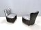 Vintage Sessel mit Holographischem Bezug aus Stoff, 1950er, 2er Set 1