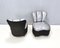 Vintage Sessel mit Holographischem Bezug aus Stoff, 1950er, 2er Set 4
