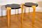 X600 Hocker oder Beistelltische von Alvar Aalto für Artek, Finnland, 1950er, 2er Set 1