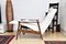 Fauteuil avec Repose-Pieds Pliant en Bouclé Crème, 1960s 4