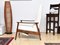 Fauteuil avec Repose-Pieds Pliant en Bouclé Crème, 1960s 9
