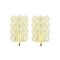 Mid-Century Modern Amber Bubble Glass Wall Lights by Helena Tynell for Limburg, 1960s, Set of 2 1