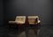 Brutalist Lounge Chairs in Pine and Leather by Carl Straub, 1960s, Set of 5 19