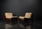 Brutalist Lounge Chairs in Pine and Leather by Carl Straub, 1960s, Set of 5 21