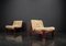 Brutalist Lounge Chairs in Pine and Leather by Carl Straub, 1960s, Set of 5 22
