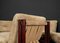 Brutalistische Sessel aus Kiefernholz & Leder von Carl Straub, 1960er, 5er Set 45