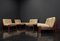 Brutalist Lounge Chairs in Pine and Leather by Carl Straub, 1960s, Set of 5 49