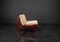 Brutalistische Sessel aus Kiefernholz & Leder von Carl Straub, 1960er, 5er Set 30