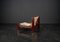 Brutalist Lounge Chairs in Pine and Leather by Carl Straub, 1960s, Set of 5 33