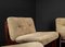 Brutalist Lounge Chairs in Pine and Leather by Carl Straub, 1960s, Set of 5 42