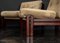 Fauteuils Brutaliste en Pin et Cuir par Carl Straub, 1960s, Set de 5 36